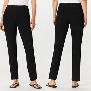 Quince Black Ultra-Stretch Ponte Straight Leg Pull on Pants - MP